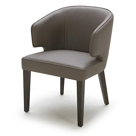 Barrel Back Upholstered Dining Chair